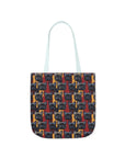 Chic Canine Checkmate - Frenchie Edition Canvas Tote Bag