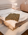 Blooming Goldie Glam Velveteen Plush Blanket