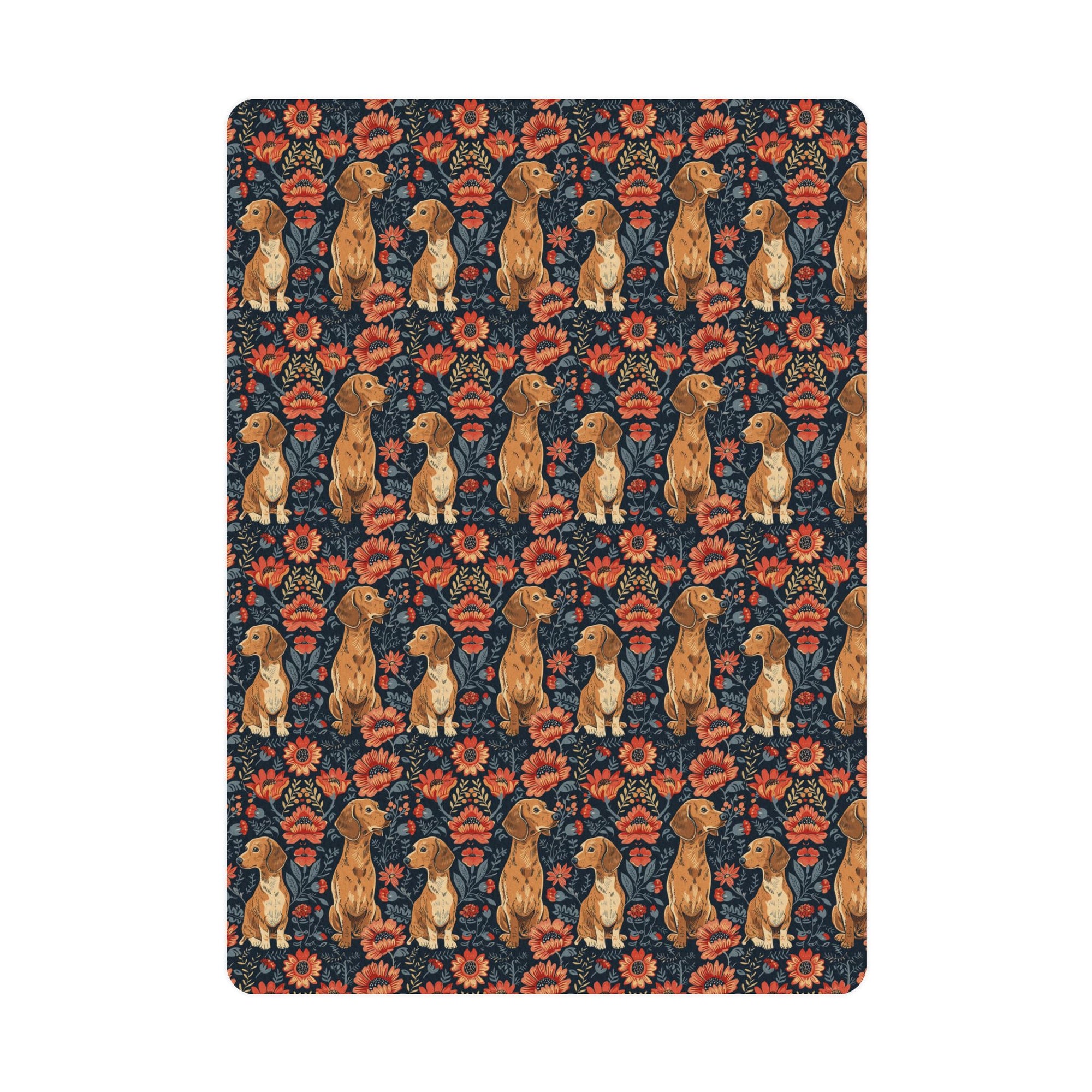 Floral Pawsome Dachsund Delight Postcards