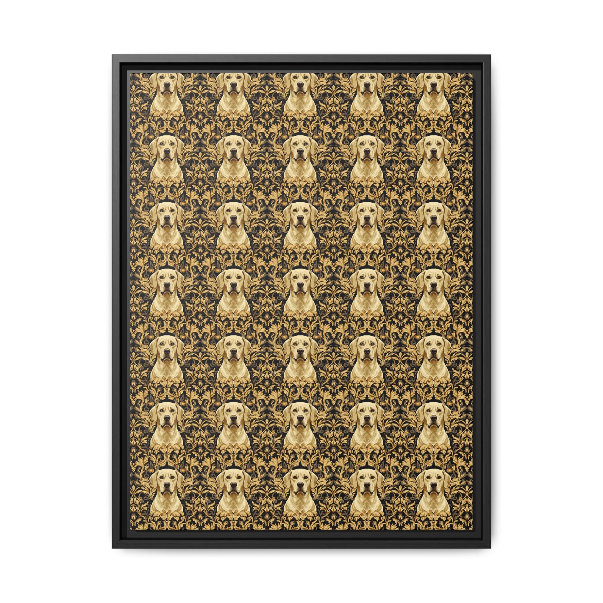 Royal Pawsitivity Labs Matte Canvas, Framed