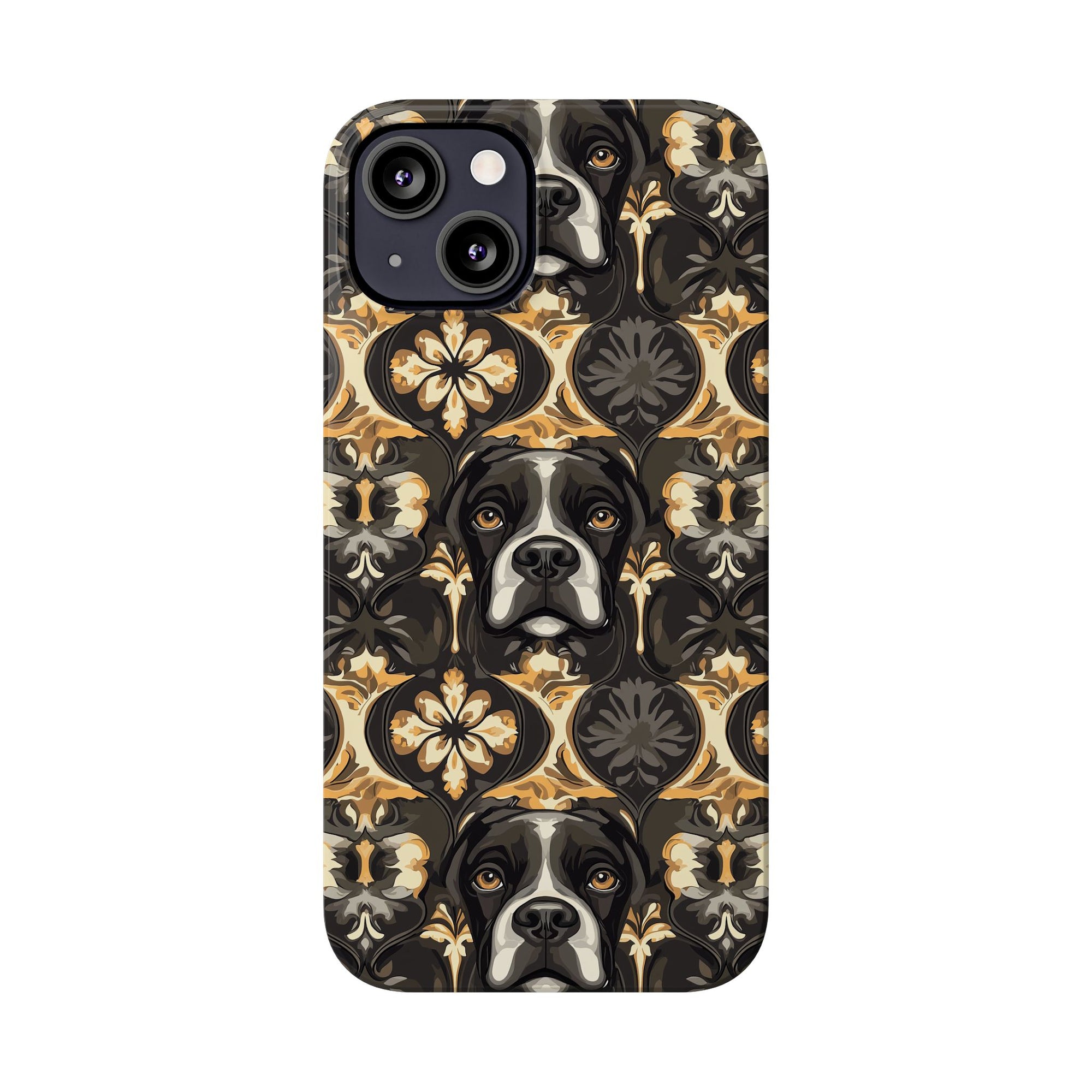 Manor Pup Boxer Royale Slim Phone Cases