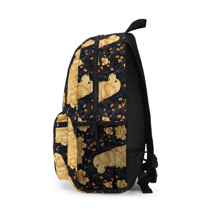 Golden Paws Floral Frenchie Backpack