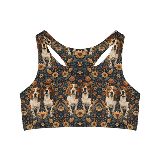 Beagle Buddies Meadow Magic Seamless Sports Bra