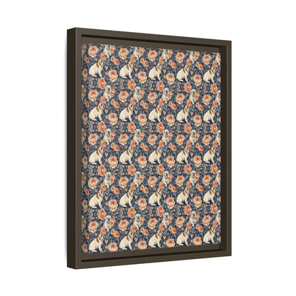 Blooming Bulldog Beauty Matte Canvas, Framed