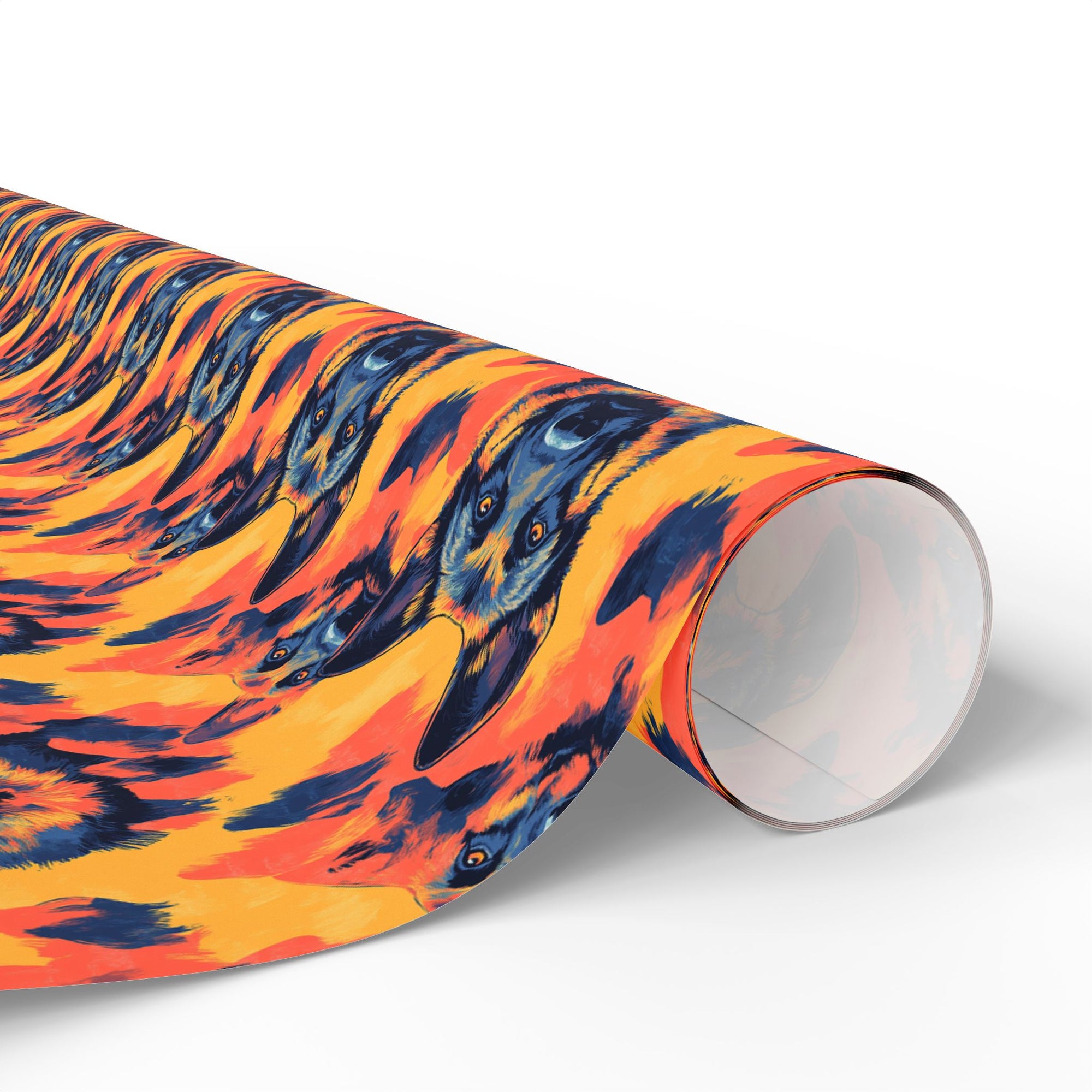 Impressionistic German Shepherds Wrapping Paper