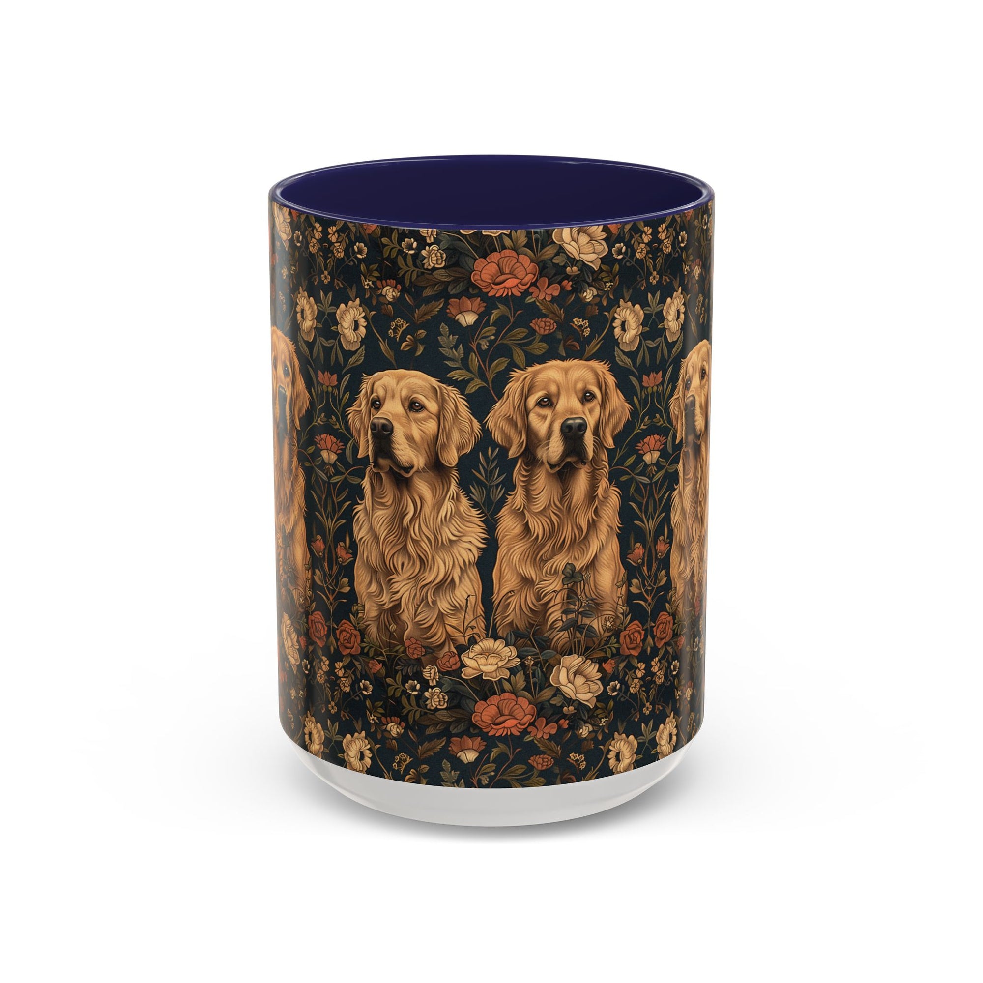 Fanciful Golden Paradise Blossom Accent Coffee Mug