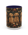 Fanciful Golden Paradise Blossom Accent Coffee Mug