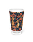 Floral Pawsome Dachsund Delight Pint Glass