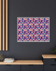 Dazzling Bulldog Chic Matte Canvas, Framed