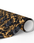 Regal Frenchie Noir Elegance Wrapping Paper