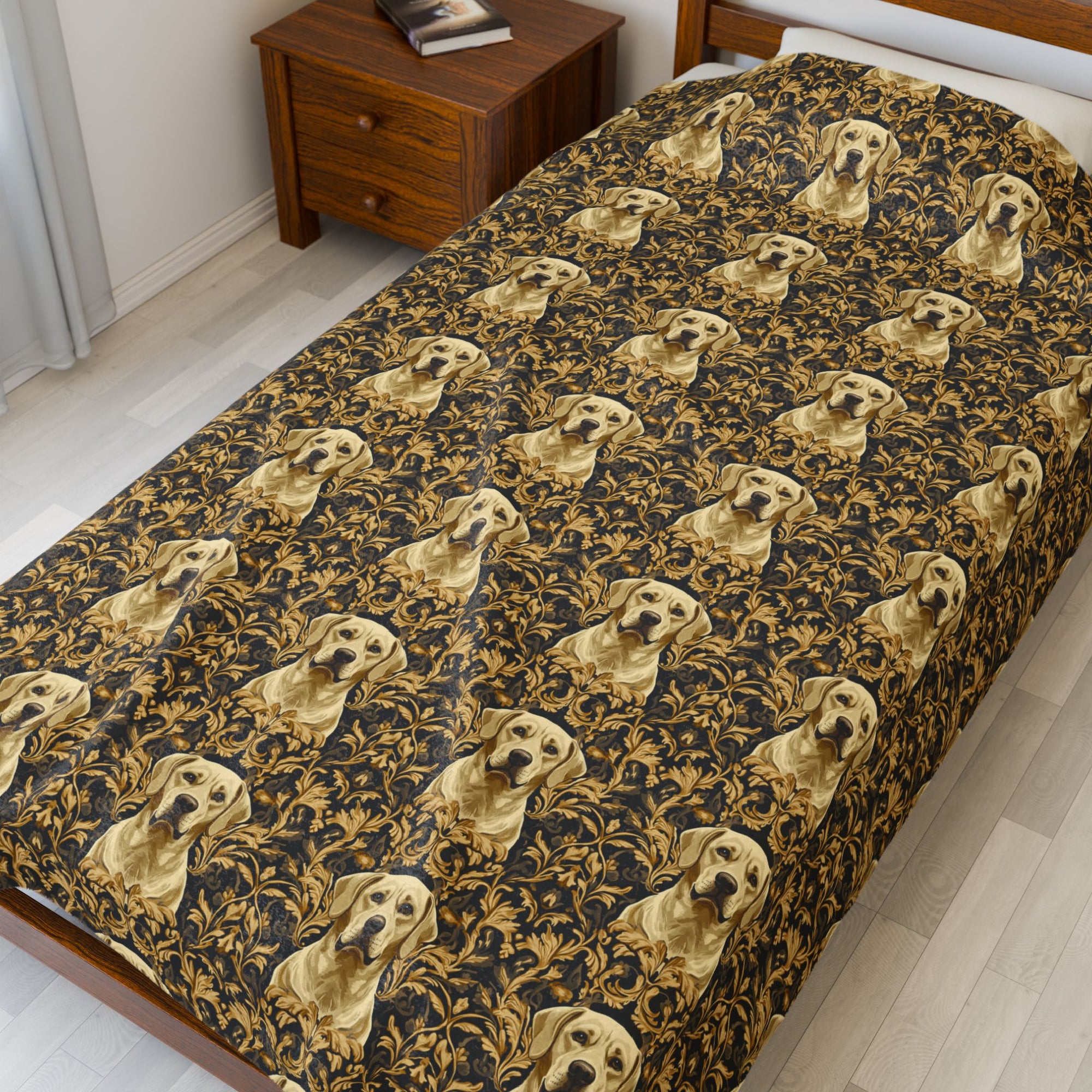 Royal Pawsitivity Labs Velveteen Plush Blanket