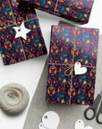 Rustic Rottie Charm Gift Wrap Papers