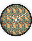 Blooming Goldie Glam Wall Clock