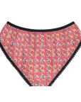 Bubblegum Glamour Bulldog Bouquet Women's Briefs