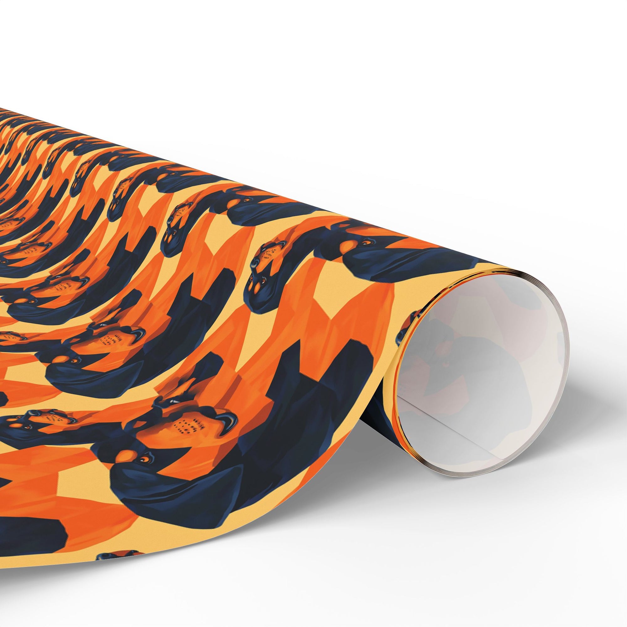 Rottweiler Chic Pawsitivity Wrapping Paper