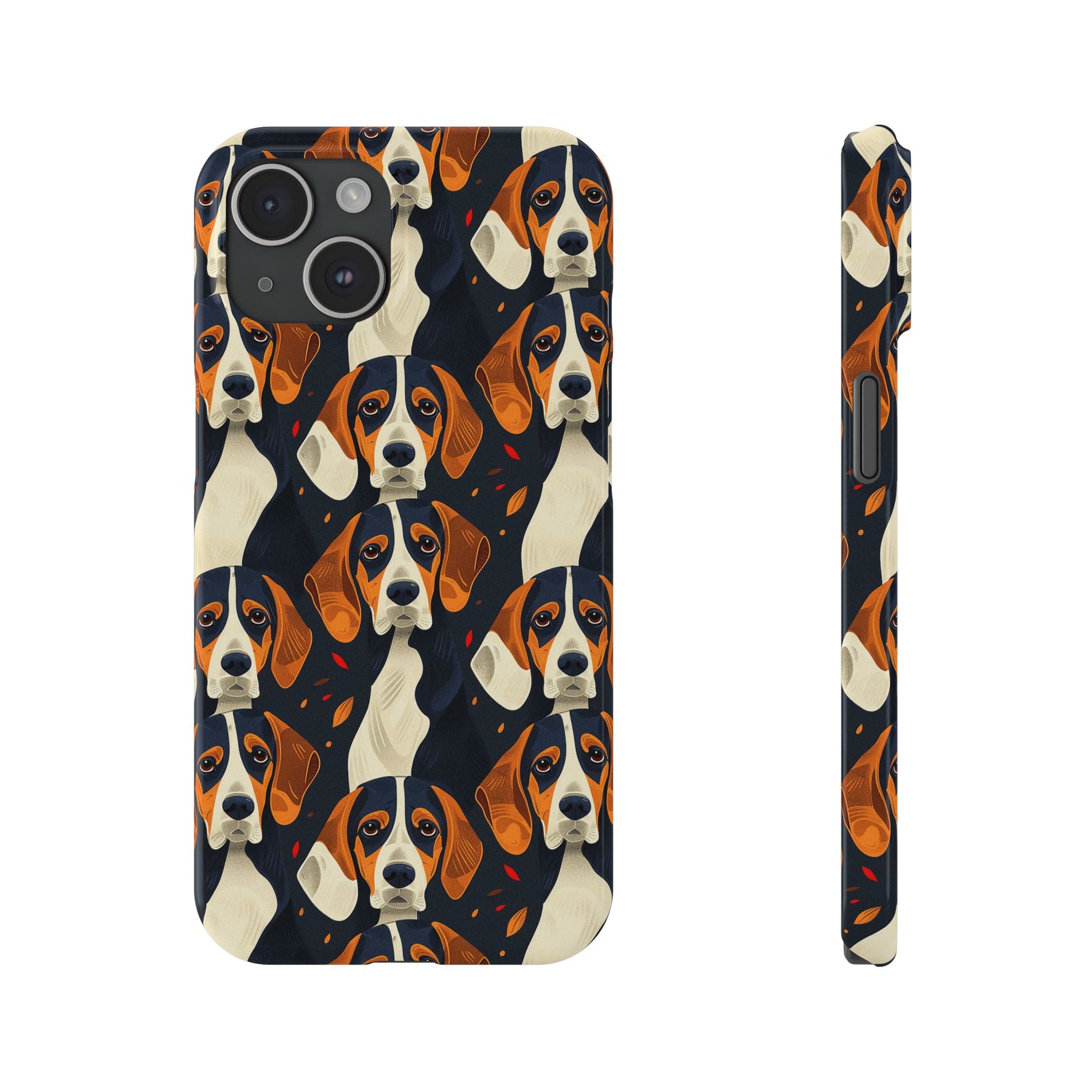 Beagle Glimmer Gaze Glamour Slim Phone Cases