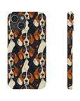 Beagle Glimmer Gaze Glamour Slim Phone Cases