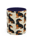 Whimsical Dachsund Dreamcatcher Accent Coffee Mug