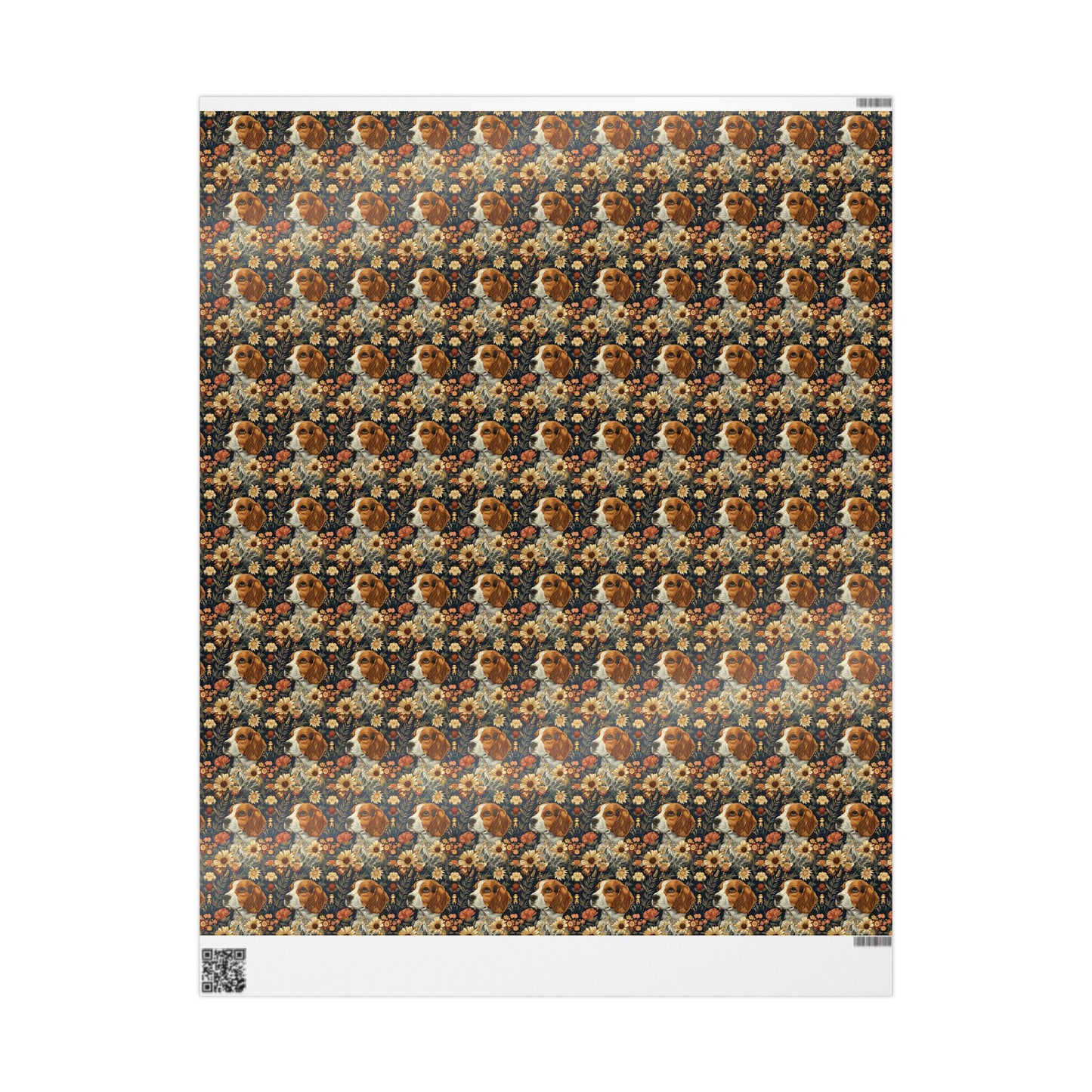 Beagle Blossoms Wrapping Paper