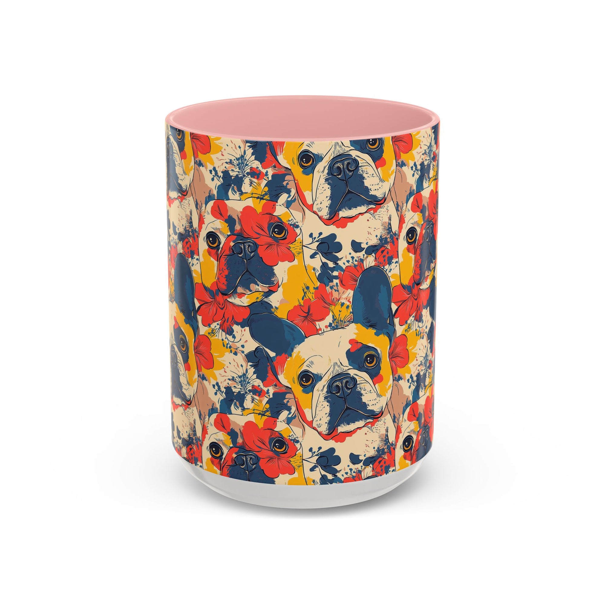 Bloom Pup Frenchietastic Splatter Accent Coffee Mug