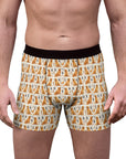 Golden Glamour Paws - Luxe Licks for Regal Retrievers Men's Boxer Briefs