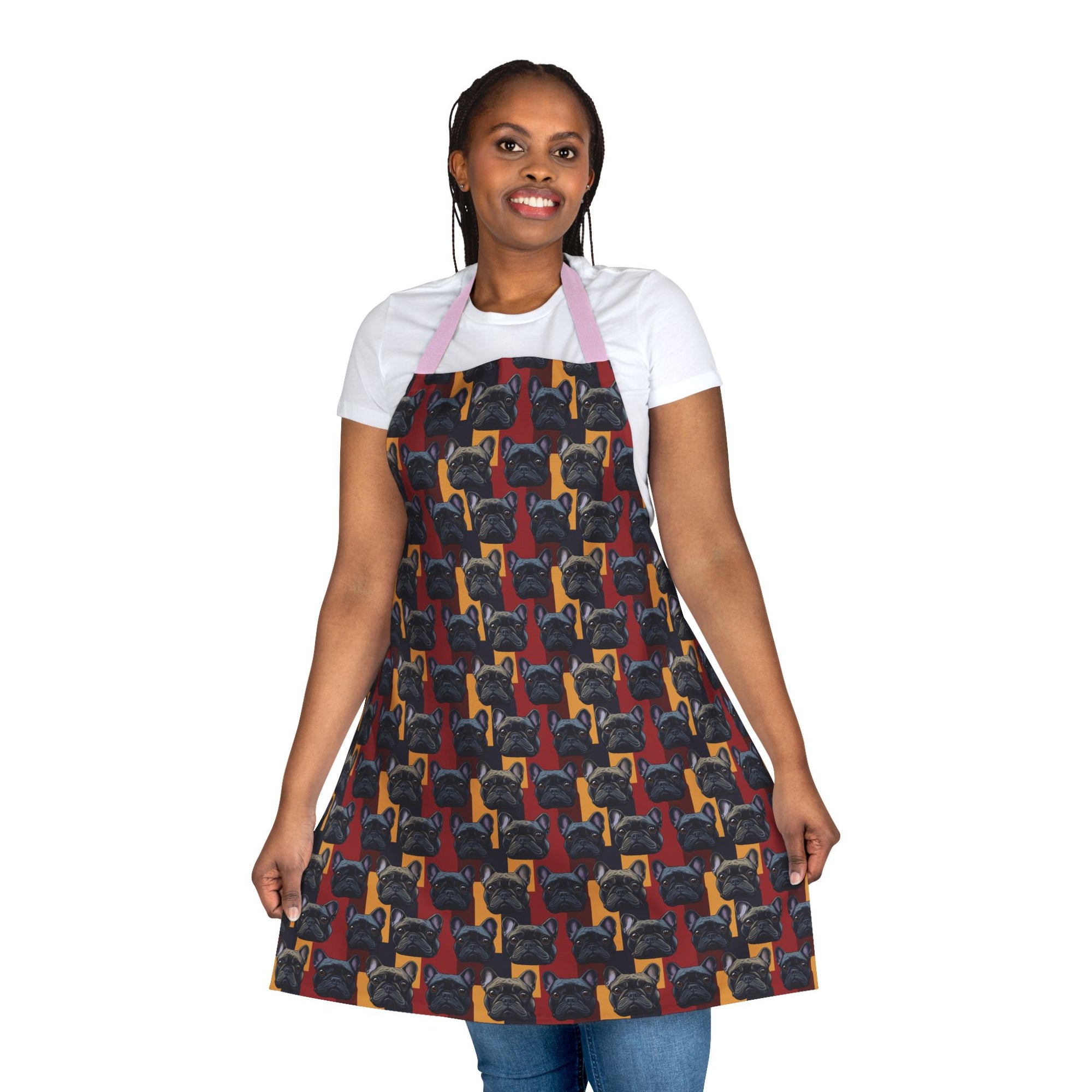 Chic Canine Checkmate - Frenchie Edition Apron