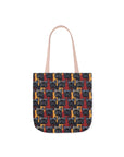 Chic Canine Checkmate - Frenchie Edition Canvas Tote Bag