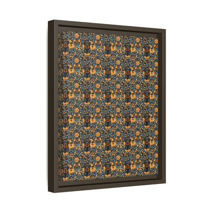 Ruffle Rottie Glamourific Matte Canvas, Framed