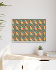 Blooming Goldie Glam Matte Canvas, Framed