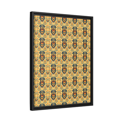 Royal Rottie Regalia Matte Canvas, Framed