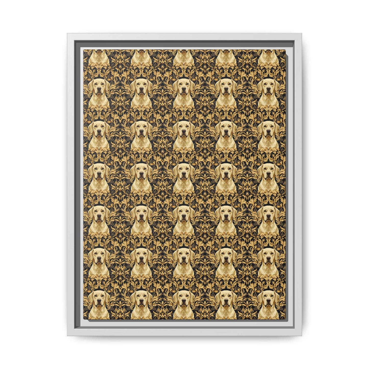 Royal Pawsitivity Labs Matte Canvas, Framed