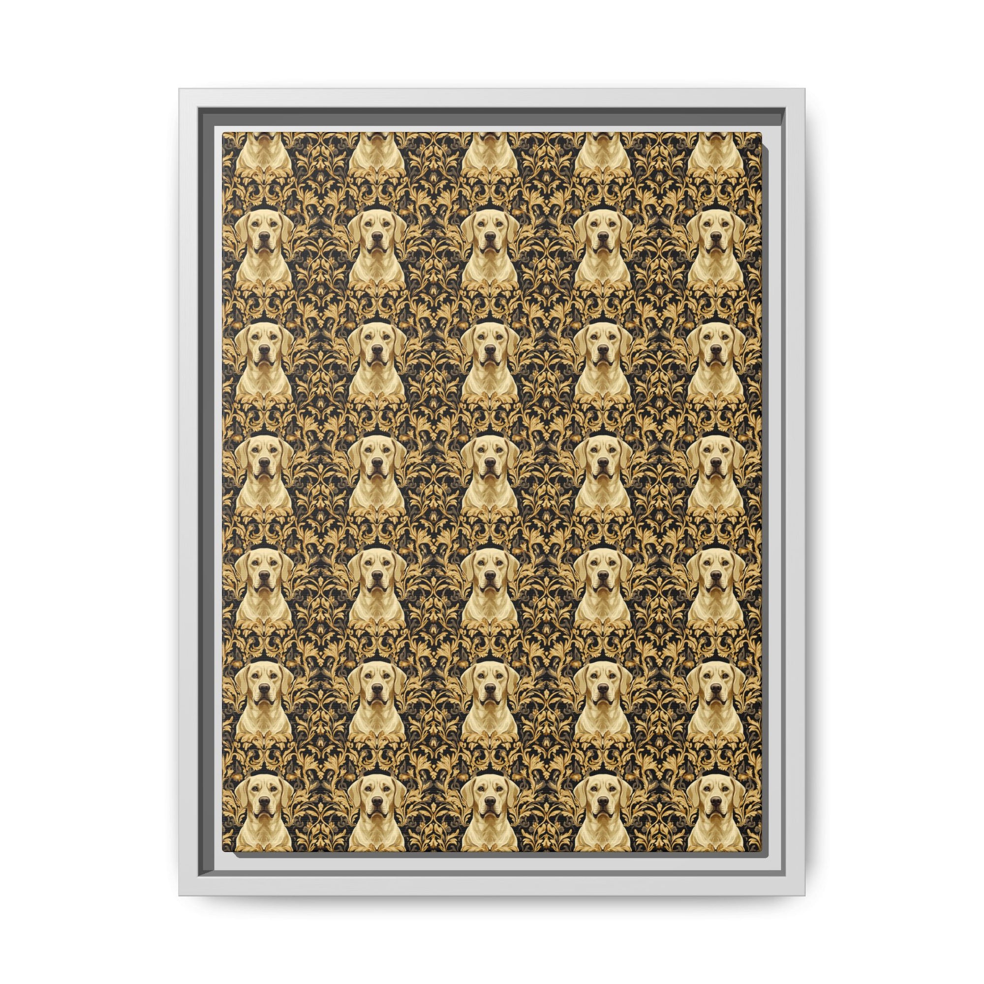 Royal Pawsitivity Labs Matte Canvas, Framed