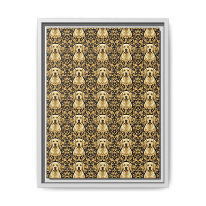 Royal Pawsitivity Labs Matte Canvas, Framed