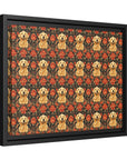 Golden Pawsatronic Tapestry Matte Canvas, Framed