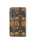 Fanciful Golden Paradise Blossom Flip Cases