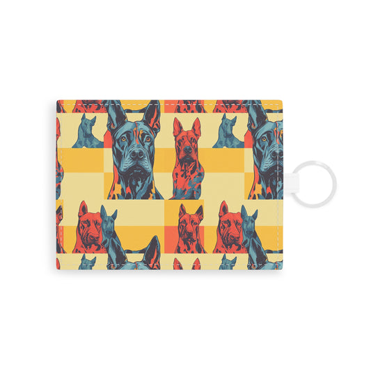 Dane-tastic Marvelous Mutt Mode Leather Card Holder