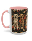 Blossoming Labradors Bouquet Accent Coffee Mug