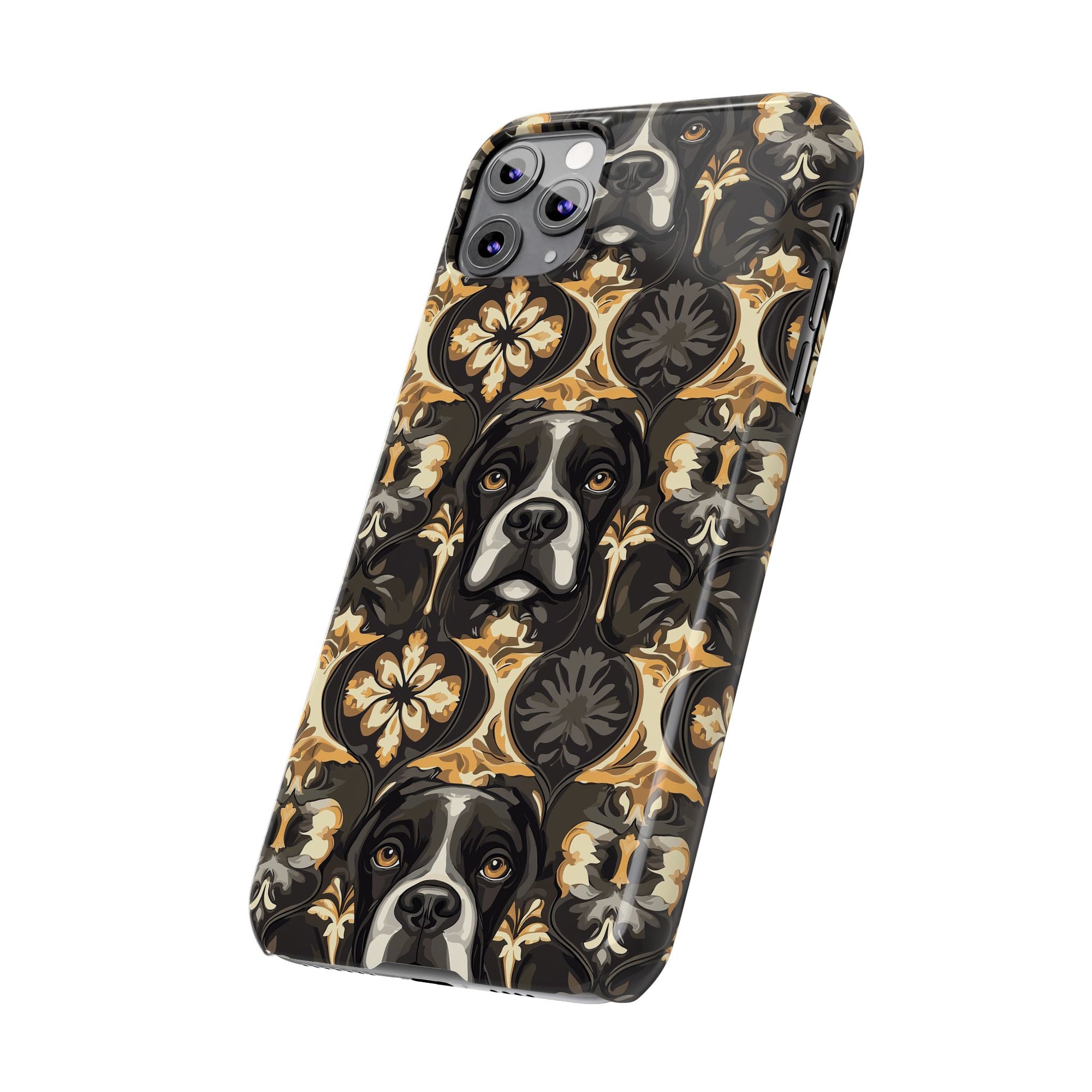 Manor Pup Boxer Royale Slim Phone Cases