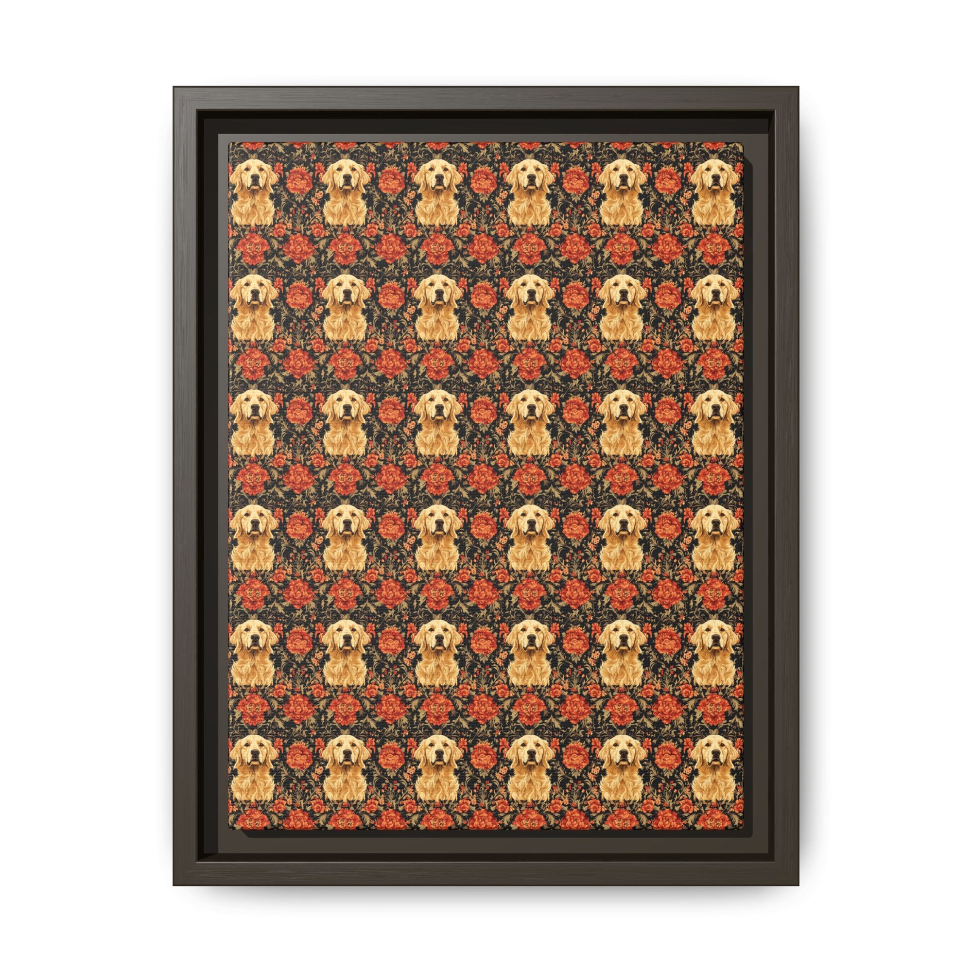 Golden Pawsatronic Tapestry Matte Canvas, Framed