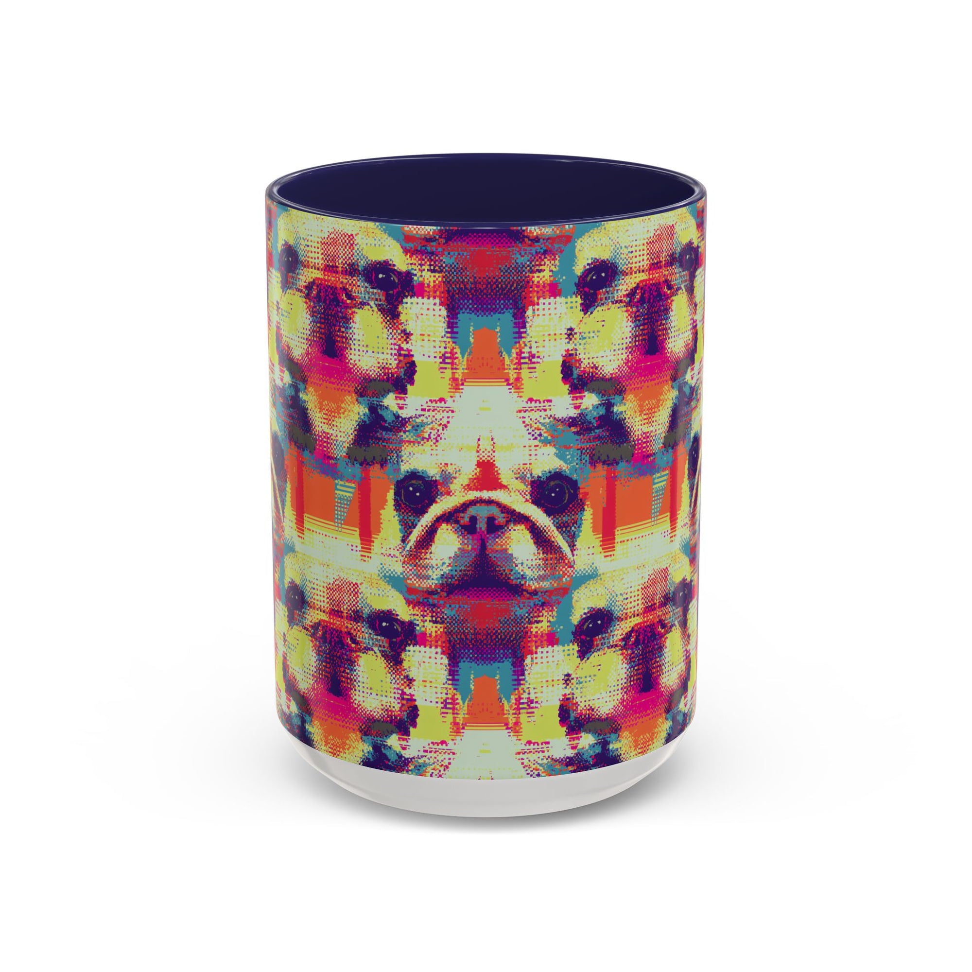 Glitchy Bulldog Blitz Accent Coffee Mug