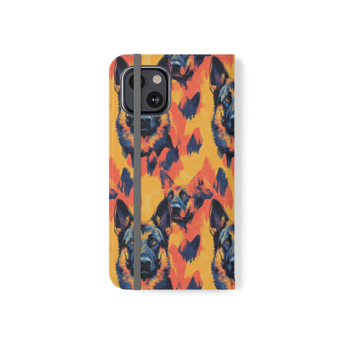 Impressionistic German Shepherds Flip Cases