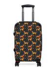 Dapper Dachshund Noir Glow Suitcase