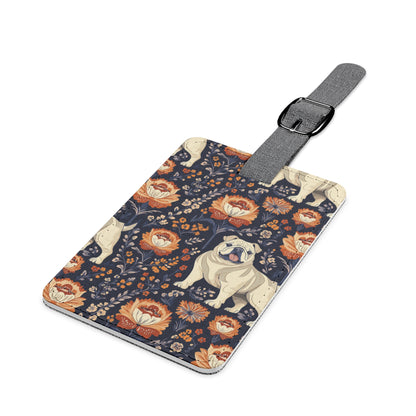 Bulldog Blossom Bonanza Luggage Tag