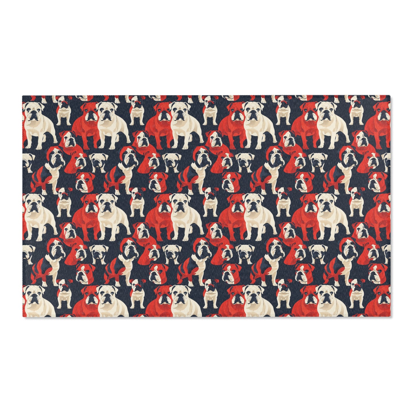 Modern Bulldog Bash - Fun Area Rug