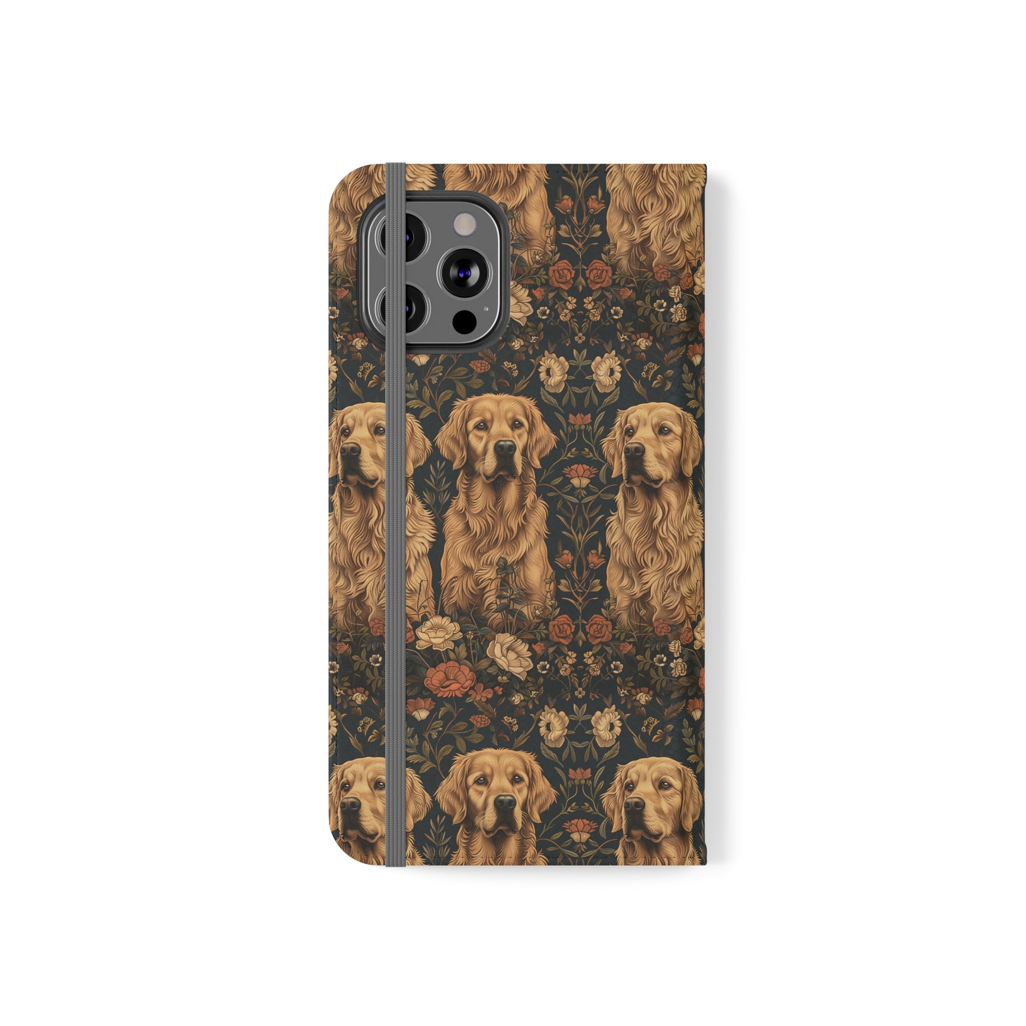 Fanciful Golden Paradise Blossom Flip Cases