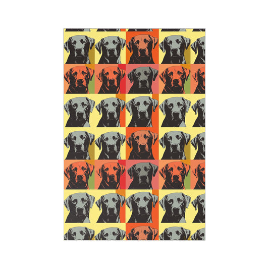 Whimsical Warhol Labrador Postcards