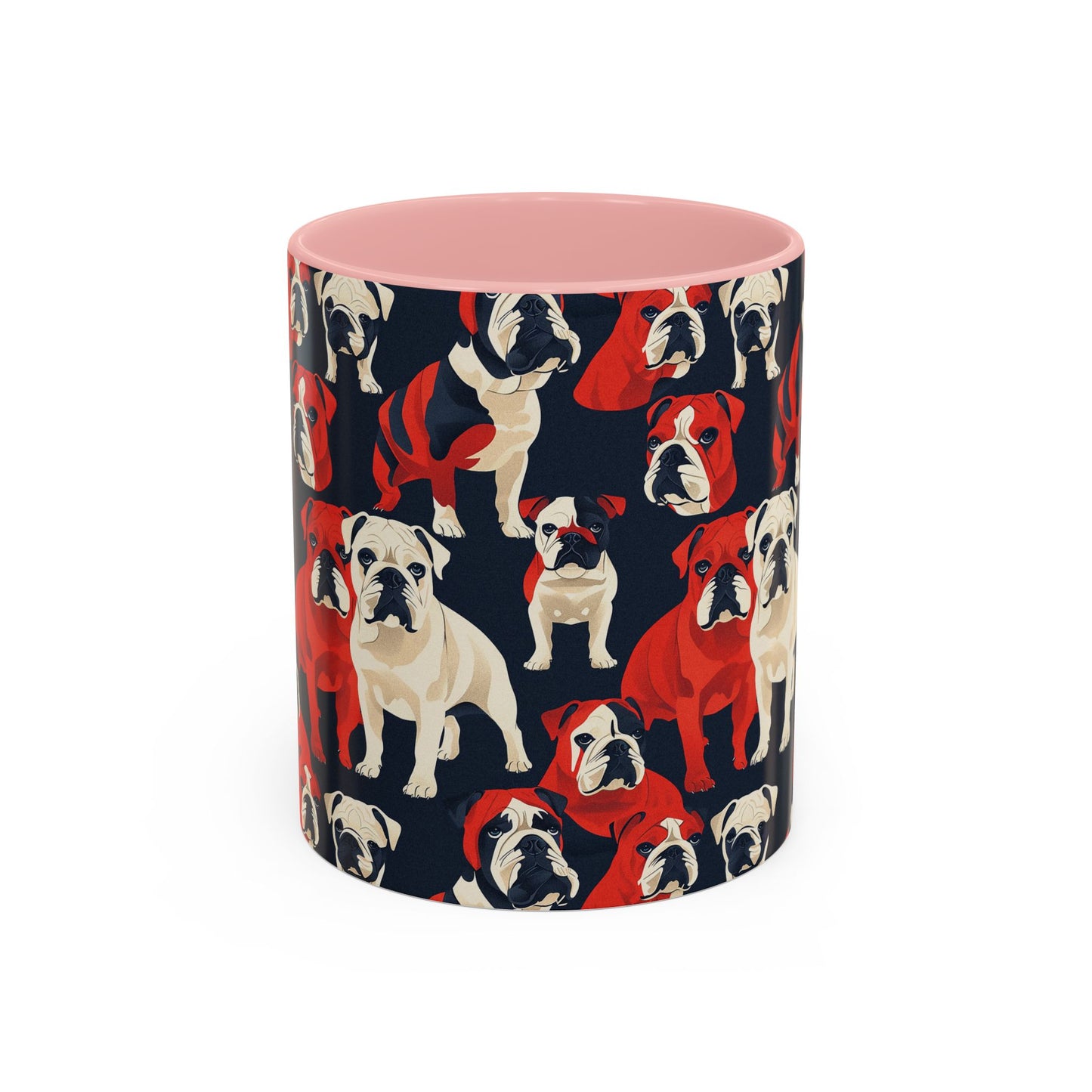 Bulldoggy Bliss Chomper Accent Coffee Mug