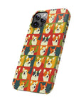 Corgi Chic Popart Pup Slim Phone Cases