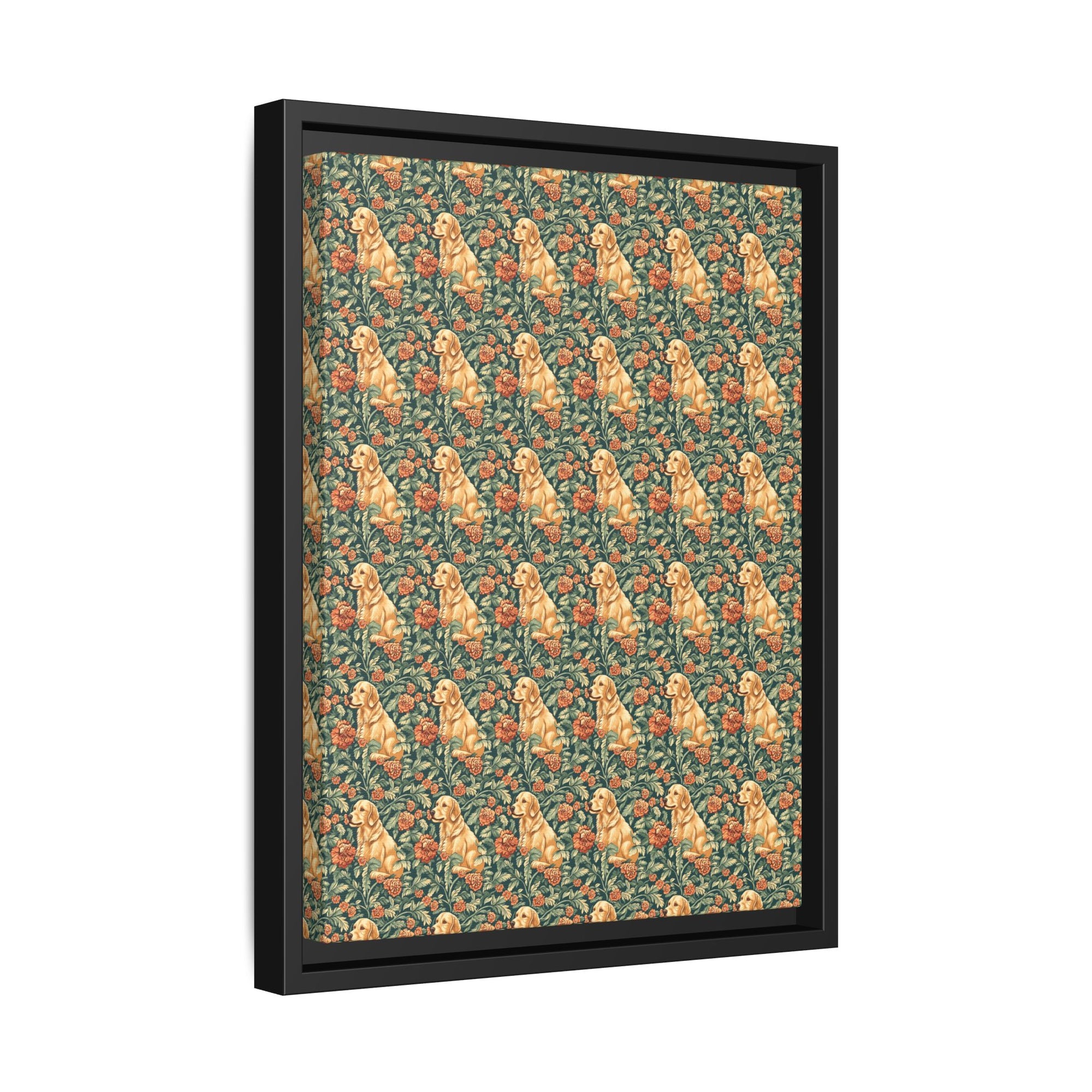 Blooming Goldie Glam Matte Canvas, Framed