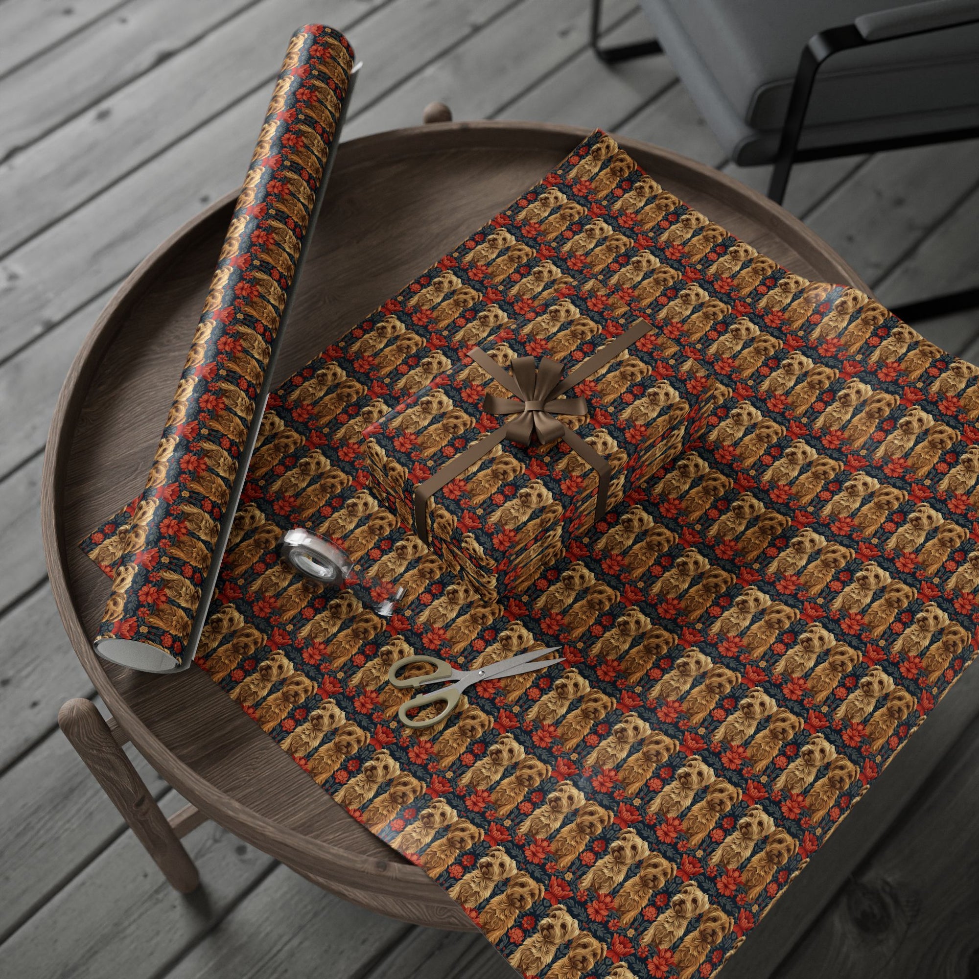 Yorkie Charm Twins Wrapping Paper